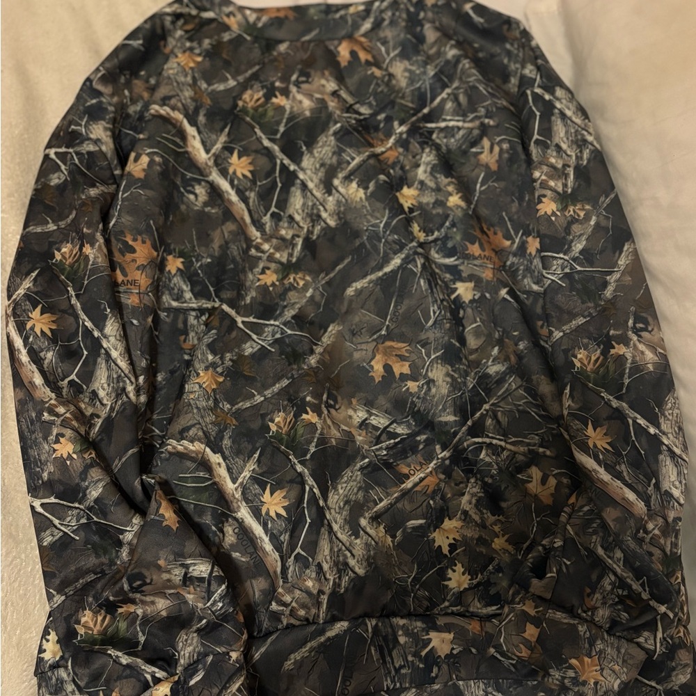 SHEIN Camouflage Jacket with Leaf Pattern